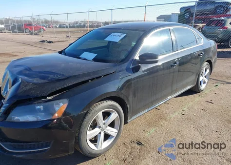 2013 Volkswagen Passat 2.5L Se from USA, damaged, VIN 1VWBH7A39DC062338